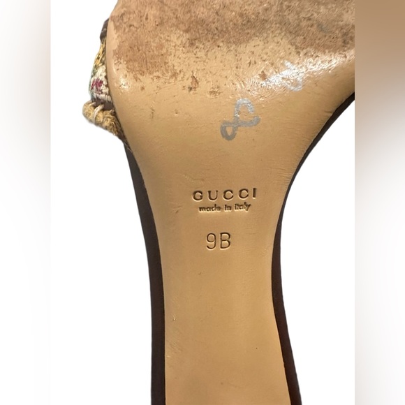 Gucci Heeled Sandals - Pineapple Pigma Canvas - Picture 5 of 6